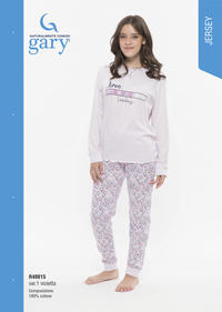 PIGIAMA RAGAZZA M/L R40015 Tellini S.r.l. Ingrosso Abbigliamento